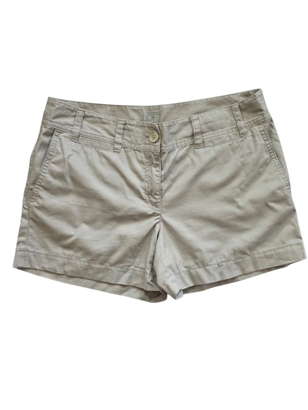 Ann Taylor LOFT Size 6 Khaki Beige Original Fit Casual Utility Shorts